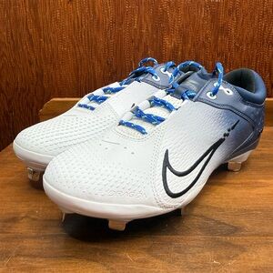 New Nike React Hyperdiamond 4 Elite Softball Cleats White Blue Women’s Size 10